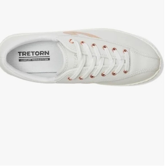 Tretorns from Tuckernuck NyLite Leather White/RoseGold 6.5M - Picture 7 of 12